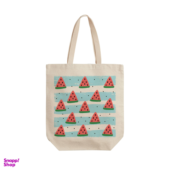 ساک خرید ترمه طراحان ایده مدل پترن هندوانه یلدا کد cfp2080 - L