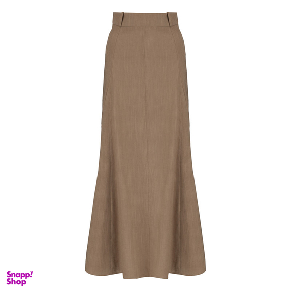 دامن زنانه سرژه مدل 210213 رنگ قهوه ای