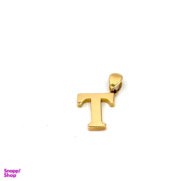 آویز طلا 18 عیار زنانه طرح حرف لاتین T کد 1006