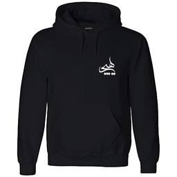 هودی مردانه به رسم طرح هیچ کد 0014 رنگ مشکی