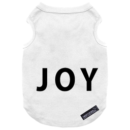 لباس سگ و گربه 27 طرح Joy کد MH1348 رنگ سفید