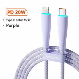 کابل دیتا USB-C به Lightning توکی مدل BMH05 طول 2 متر