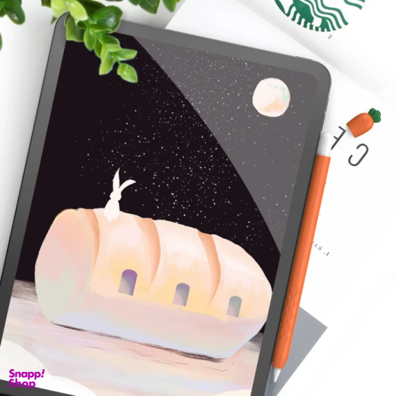 کاور قلم لمسی آهااستایل مدل PT129-2 هویج مناسب اپل سری 2