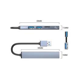 USB هاب 4 پورت اوریکو مدل AH-A12F