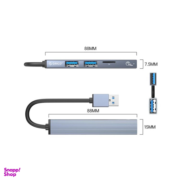 USB هاب 4 پورت اوریکو مدل AH-A12F