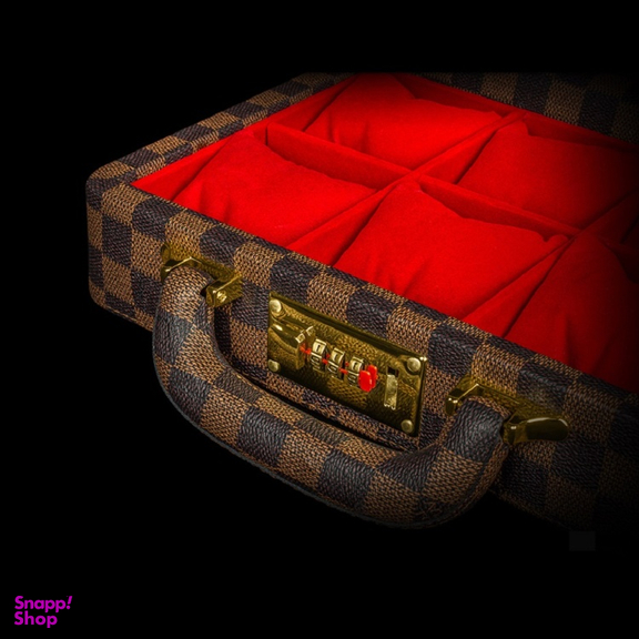 جعبه ساعت 6 خانه طرح لویی ویتون کد TW-2482