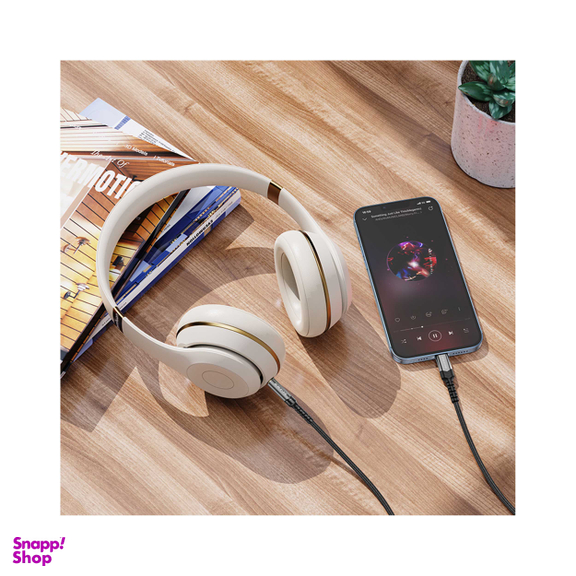 کابل تبدیل لایتنینگ به جک 3.5 میلی متری بروفون مدل BL15 طول 1 متر