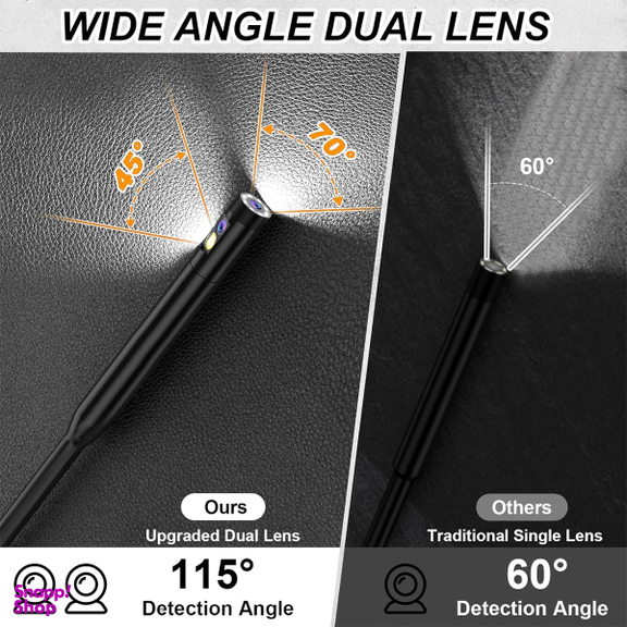 دوربین آندوسکوپی مدل 20 متر 2 لنز کد HARD WIRE HD