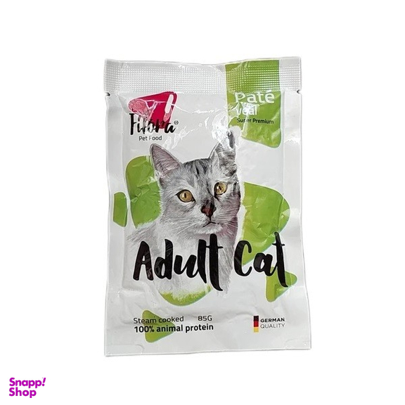 پوچ گربه بالغ فیفورا طعم گوشت گوساله کد 21205 وزن 85 گرم