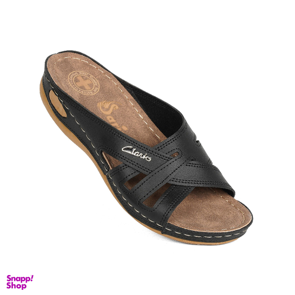 دمپایی زنانه سارینا مدل کیانا رنگ مشکی