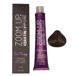 رنگ مو زوم آپ شماره N3 کد 4.0 رنگ قهوه‌ ای متوسط حجم 100 میلی‌ لیتر