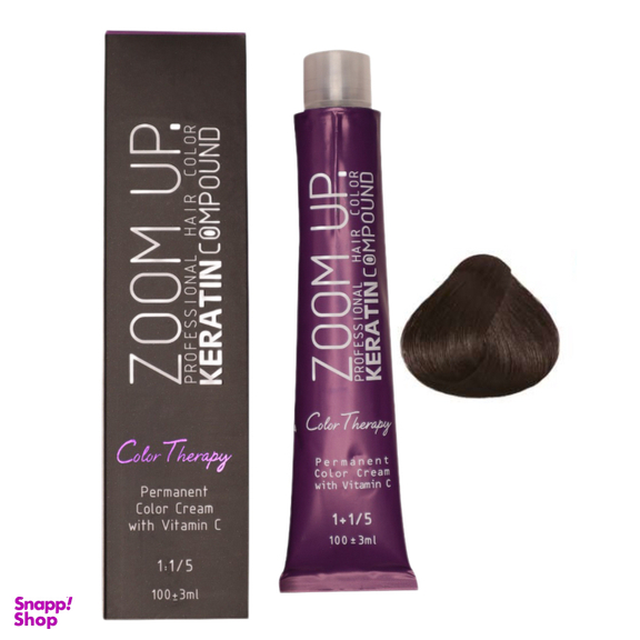 رنگ مو زوم آپ شماره N3 کد 4.0 رنگ قهوه ای متوسط حجم 100 میلی لیتر