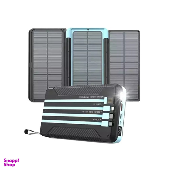 پاوربانک سولار مولتی کابل پاورلوژی مدل PPBCHA70 ظرفیت 16000 میلی آمپر ساعت