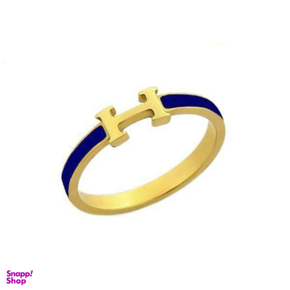انگشتر طلا 18 عیار زنانه مدل هرمس مینایی کد sh0350