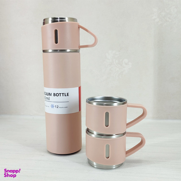 فلاسک مدل سه گنجایش 0.5 لیتر به همراه لیوان بسته 3 عددی