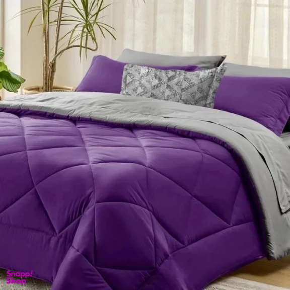 سرویس روتختی 7 تکه دو نفره نوپه هوم مدل P19 به همراه روبالشی طرح دار