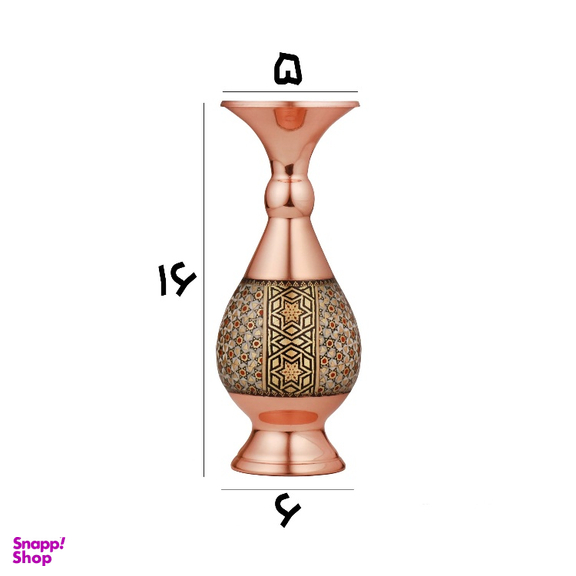 گلدان خاتم کاری مدل صراحی کد 16