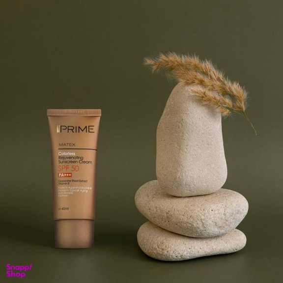 کرم ضدآفتاب بدون رنگ پریم مدل Anti Aging SPF 50 حجم 40 میلی لیتر