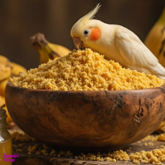 غذای نرم پرندگان زینتی آوس تروپیکن مدل سافت موز و عسل وزن 453 گرم