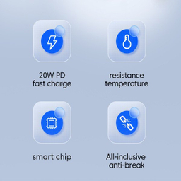 کابل تبدیل Type-C به Lightning توکی مدل 20W TQ-X03 طول 1 متر