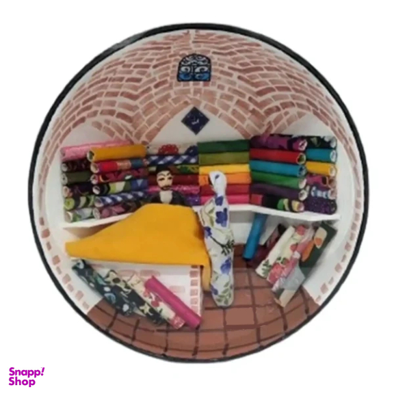 کاسه دیوارکوب حجیم سازی شده طرح نساجی کد 07