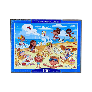 پازل 100 تکه فنسی طرح بچه های ساحل