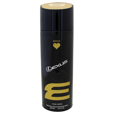 اسپری بدن زنانه رودیر مدل LEXUS GOLD حجم 200 میلی لیتر