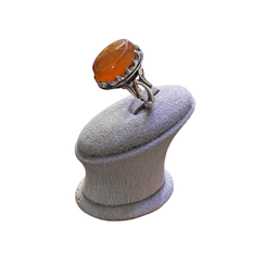 انگشتر نقره 925 عیار مردانه طرح عقیق خطاطی کد HOSS011