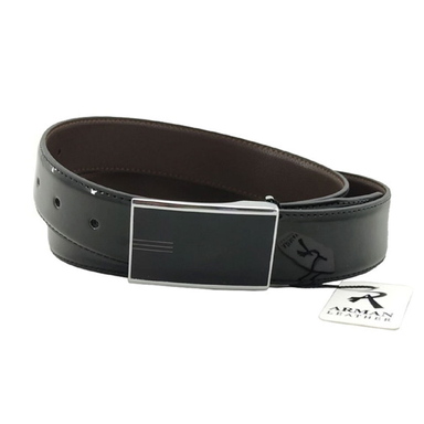 کمربند مردانه آرمان چرم مدل ورنی رنگ مشکی