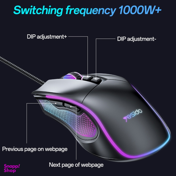 ماوس باسیم مخصوص بازی یسیدو مدل RGB KB20