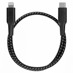 کابل فست شارژ Type-C به لایتنینگ پاورولوژی مدل PCAB006BK طول 0.3 متر