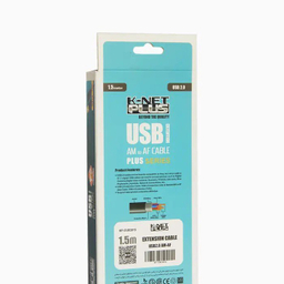 کابل افزایش طول USB کی نت پلاس مدل KP-A2 طول 1.5 متر