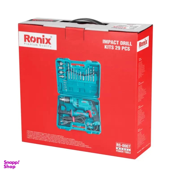 ست دریل چکشی رونیکس مدل RS-0007 مجموعه 29 عددی