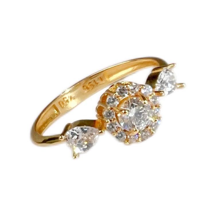 انگشتر طلا 18 عیار زنانه گالری سپینود طرح حلقه مدل RSG2