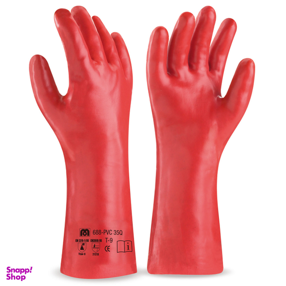 دستکش ایمنی ضد مواد شیمیایی Marka مدل PVC35Q