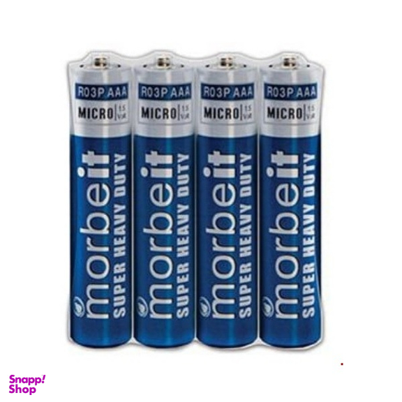 باتری نیم قلمی شرینگ موربیت مدل SP4AAA بسته 4 عددی