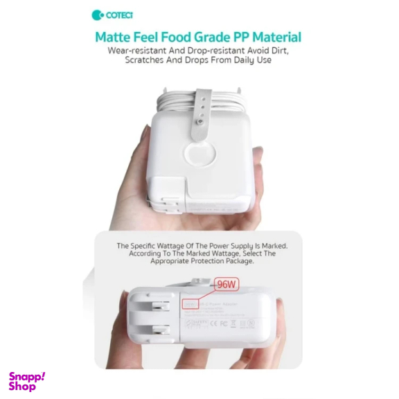 محافظ شارژر کوتسی مدل 16103 مناسب شارژر مک بوک 60W/61W/67W مجموعه 3 عددی