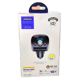 شارژر فندکی و پخش کننده اف ام خودرو جوی روم مدل JR-CL02 18W QC3.0