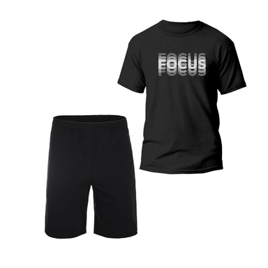 ست تاپ و شلوارک مردانه کد TN50 طرح فوکوس