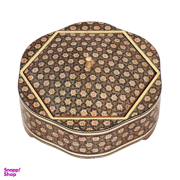 شکلات خوری خاتم کاری مدل پروانه ای تخمه دار کد 02