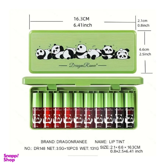 تینت لب دراگون رانی مدل پاندا بسته 10 عددی