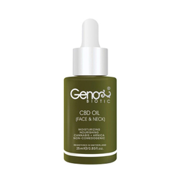 روغن رطوبت رسان صورت و گردن ژنوبایوتیک مدل CBD OIL حجم 25 میلی لیتر