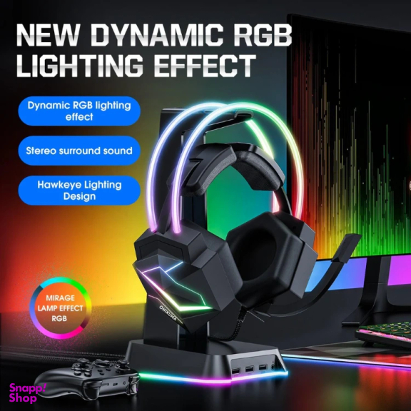 هدست باسیم مخصوص بازی 7.1 کانال RGB اونیکوما مدل X20