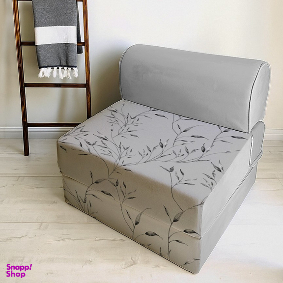 مبل تختخواب شو یک نفره نوپه هوم مدل تشک شو طرح برگ کد M1126