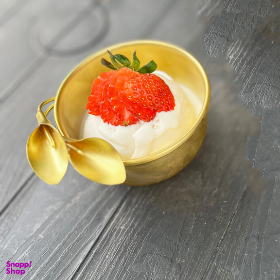 شکلات خوری برنجی مدل گل شیپوری