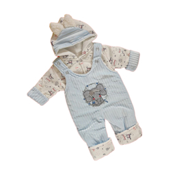 کاپشن نوزاد طرح فیل کد 224 رنگ آبی