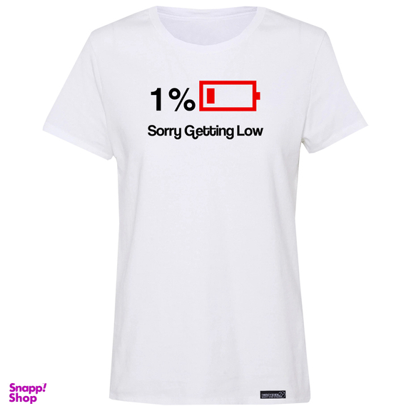 تیشرت زنانه 27 مدل Sorry Getting Low کد MH1058 رنگ سفید