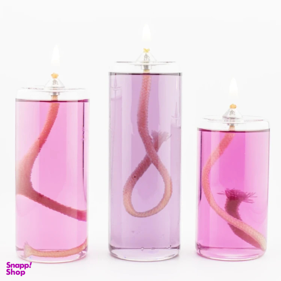 شمع مدل استوانهای مجموعه 3 عددی