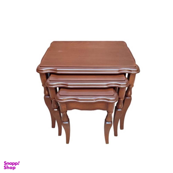 میز عسلی کد SH300 مدل سلطنتی مجموعه 3 عددی
