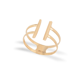 انگشتر طلا 18 عیار زنانه میلی گالری طرح تیفانی کد MT1810